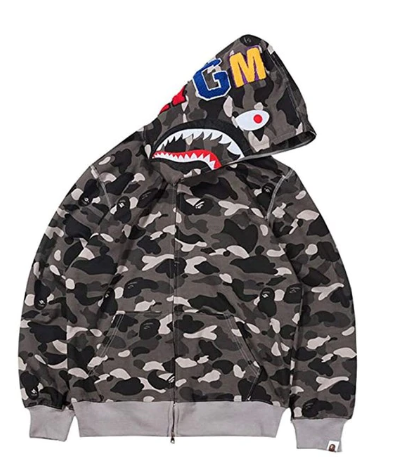 BAPE Shark Full Zip Hoodie Black